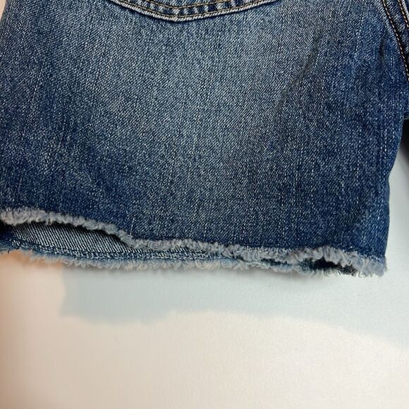 BNWT - OLD NAVY HIGH RISE SLOUCHY STRAIGHT JEAN DENIMN SHORTS - 14 - Picture 3 of 5